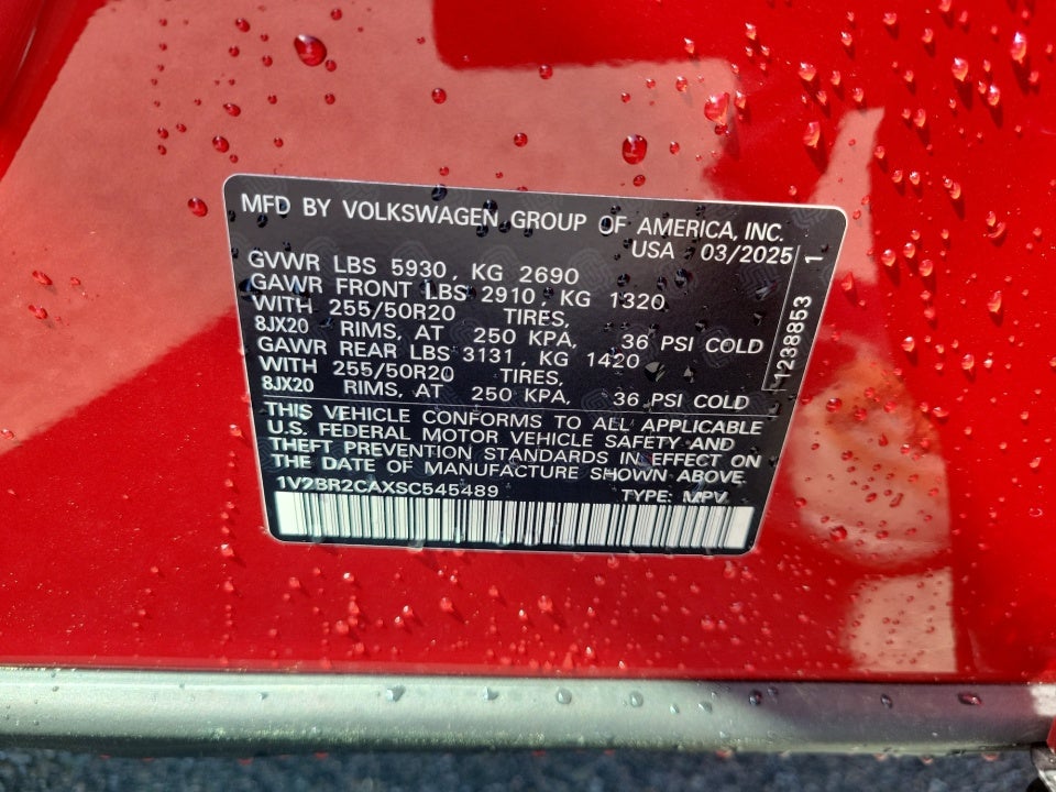 2025 Volkswagen Atlas 2.0T SEL