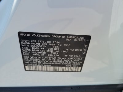 2025 Volkswagen Atlas Cross Sport 2.0T SE w/Technology