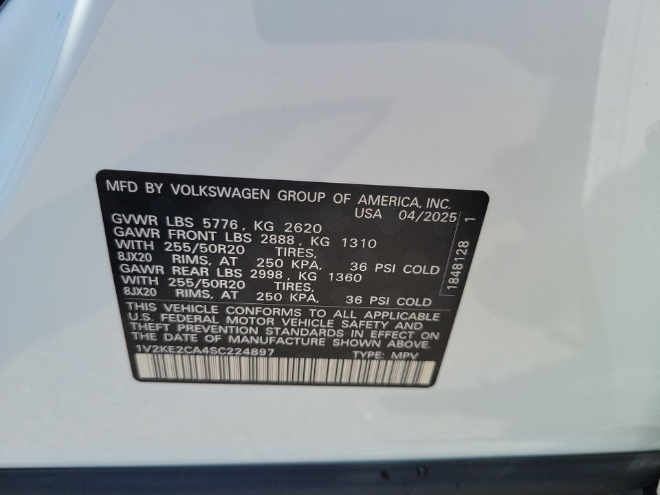 2025 Volkswagen Atlas Cross Sport 2.0T SE w/Technology