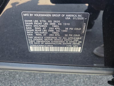 2025 Volkswagen Atlas Cross Sport 2.0T SE w/Technology