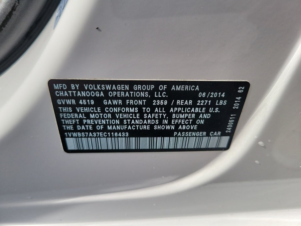 2014 Volkswagen Passat 1.8T SE