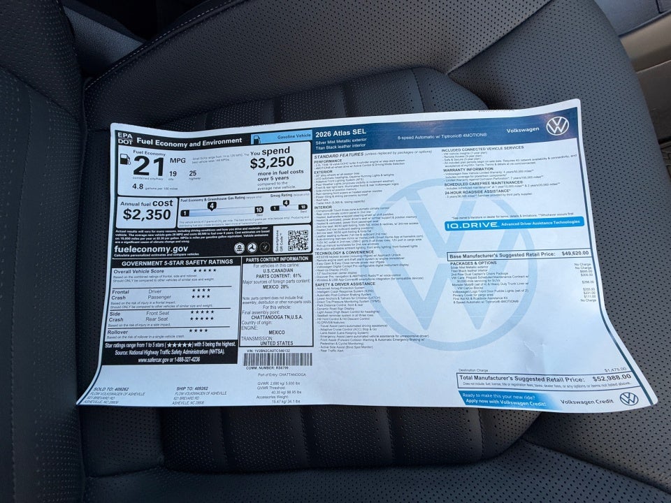 2026 Volkswagen Atlas SEL