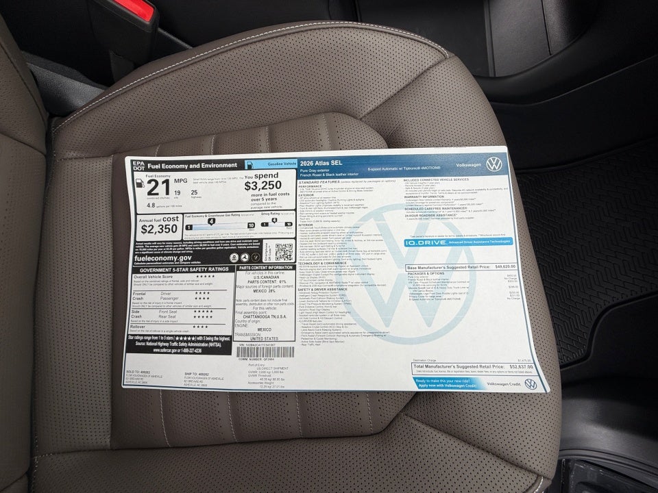 2026 Volkswagen Atlas SEL