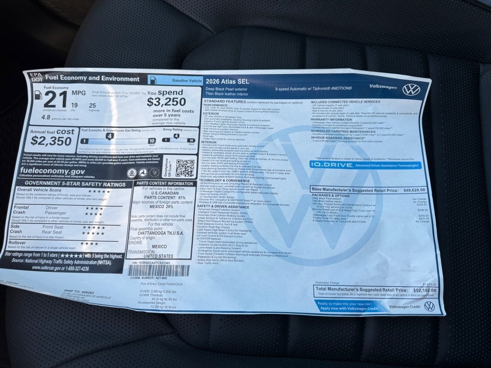 2026 Volkswagen Atlas SEL