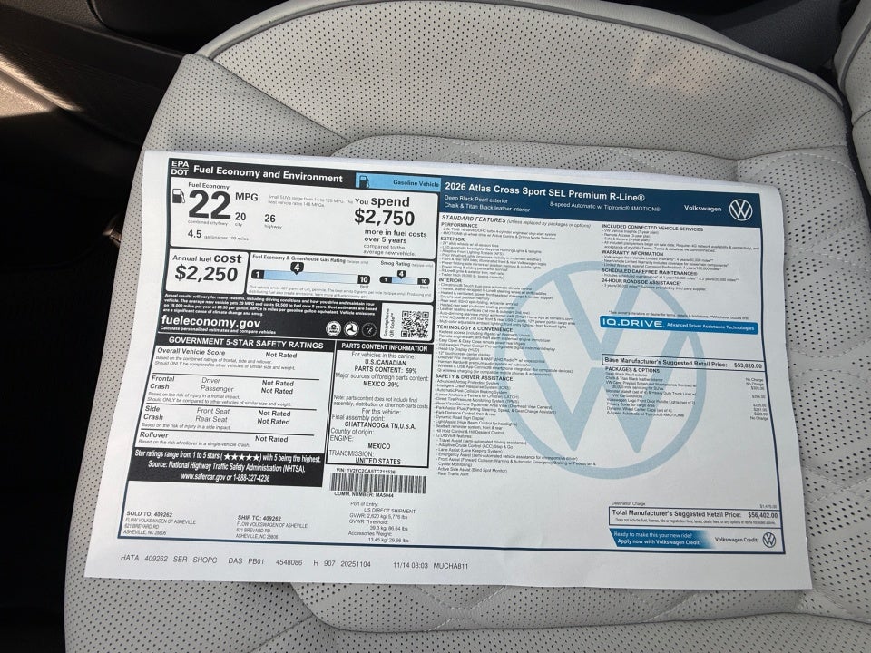 2026 Volkswagen Atlas Cross Sport SEL Premium R-Line