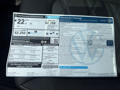 2026 Volkswagen Atlas SE with Technology