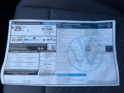 2026 Volkswagen Tiguan SE R-Line Black