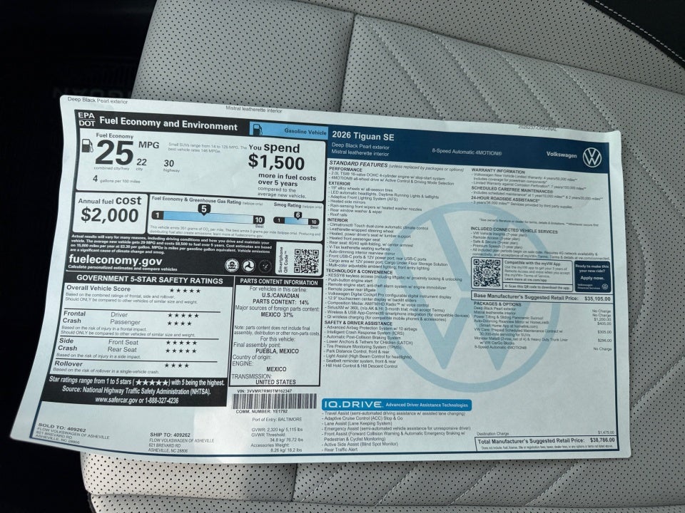 2026 Volkswagen Tiguan SE