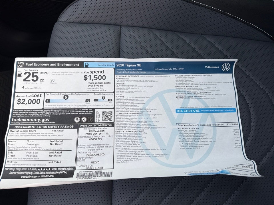 2026 Volkswagen Tiguan SE