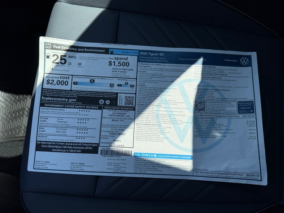 2026 Volkswagen Tiguan SE