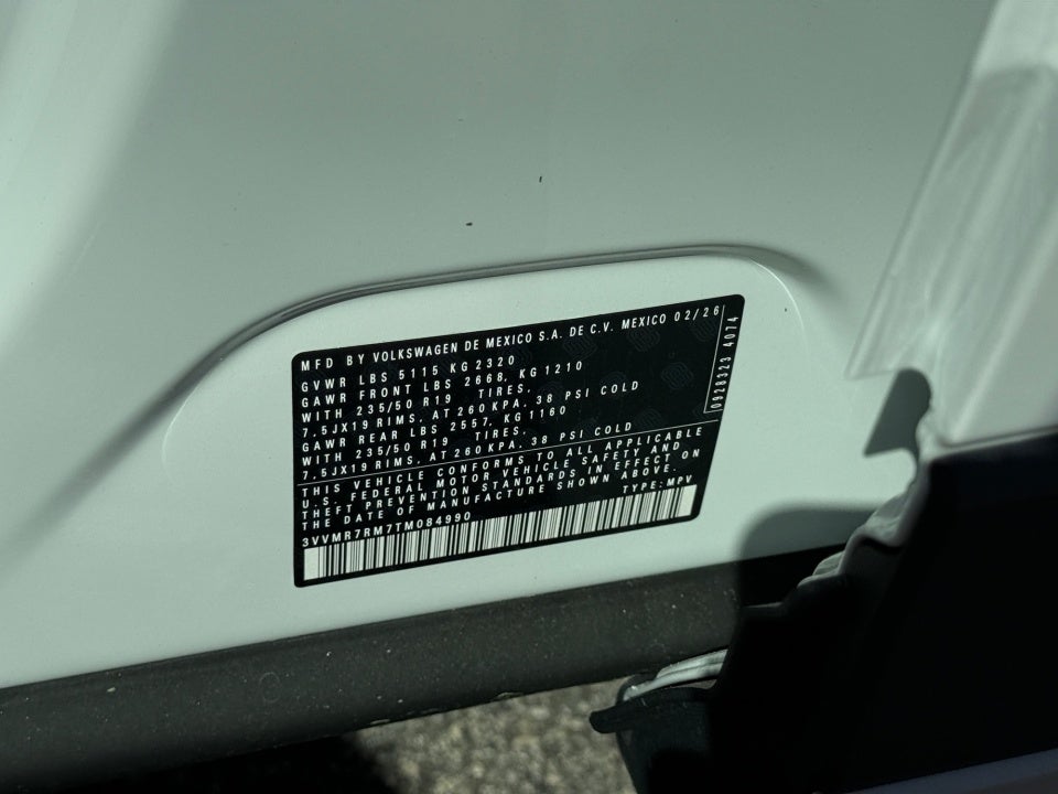 2026 Volkswagen Tiguan SE
