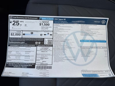 2026 Volkswagen Tiguan SE