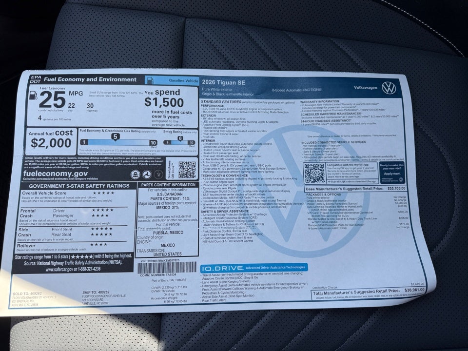 2026 Volkswagen Tiguan SE