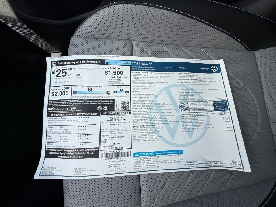 2026 Volkswagen Tiguan SE