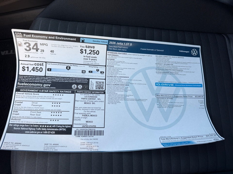 2026 Volkswagen Jetta S