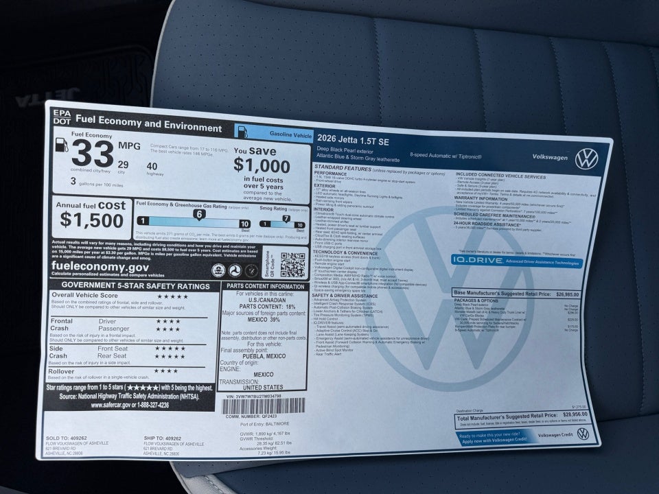 2026 Volkswagen Jetta SE