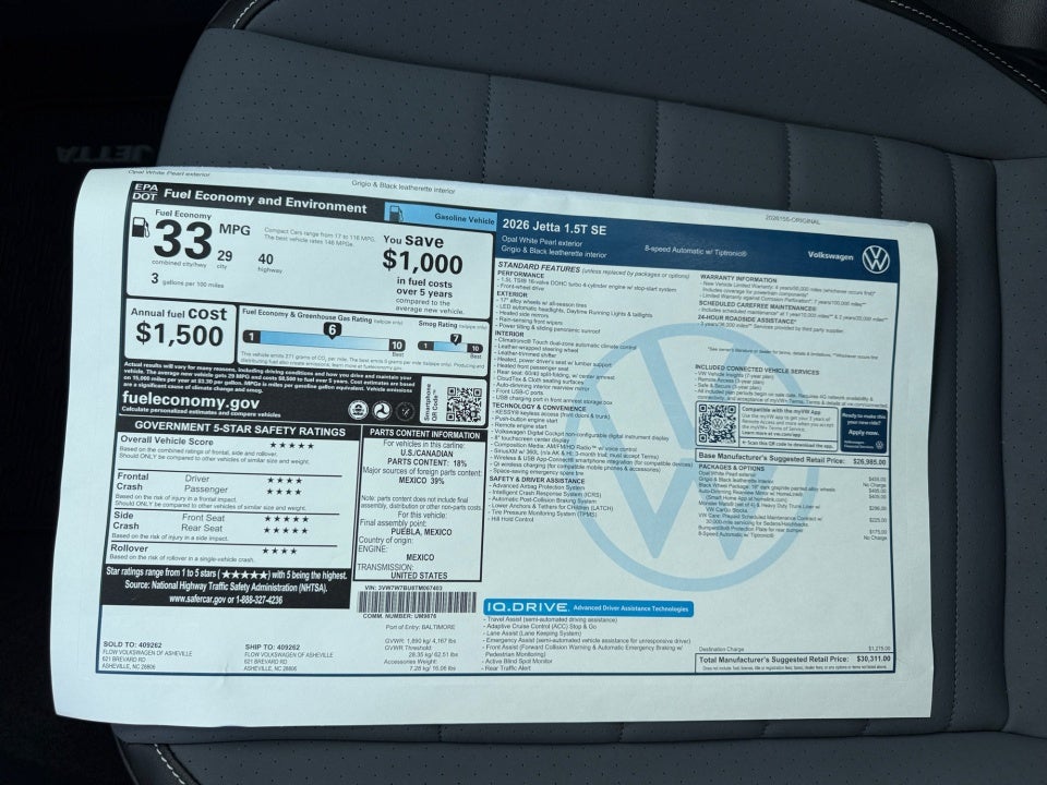 2026 Volkswagen Jetta SE