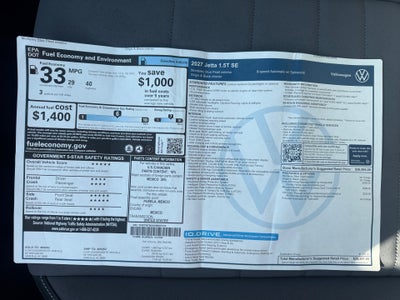 2027 Volkswagen Jetta SE