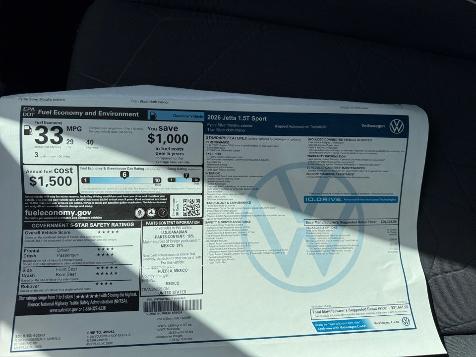 2026 Volkswagen Jetta Sport