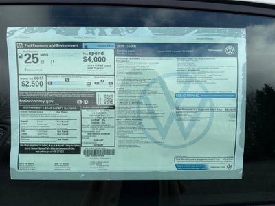 2026 Volkswagen Golf R 2.0T DSG