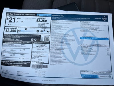 2026 Volkswagen Atlas SEL