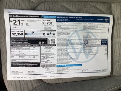 2026 Volkswagen Atlas 2.0T SEL Premium R-Line