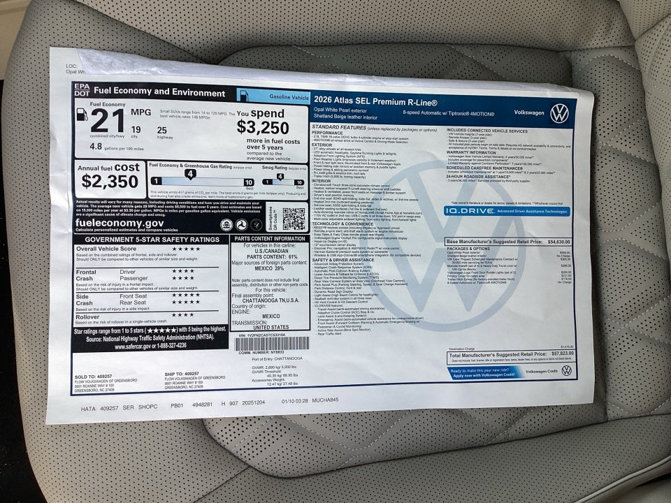 2026 Volkswagen Atlas SEL Premium R-Line