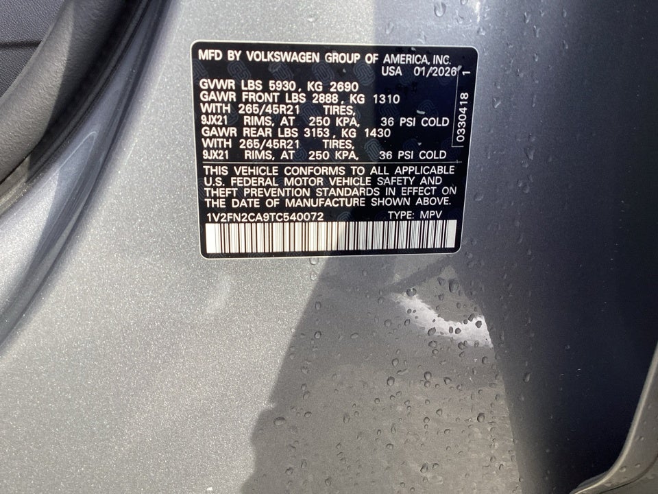 2026 Volkswagen Atlas SEL Premium R-Line