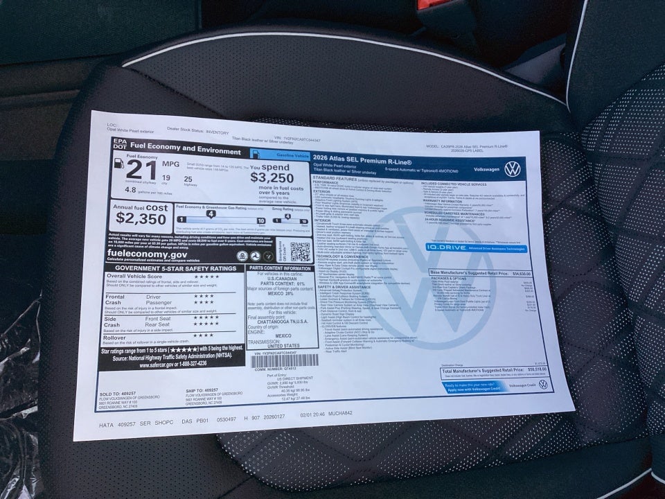 2026 Volkswagen Atlas SEL Premium R-Line