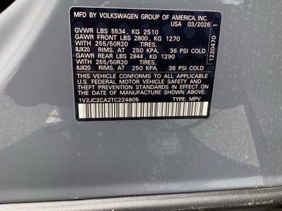 2026 Volkswagen Atlas Cross Sport SE with Technology