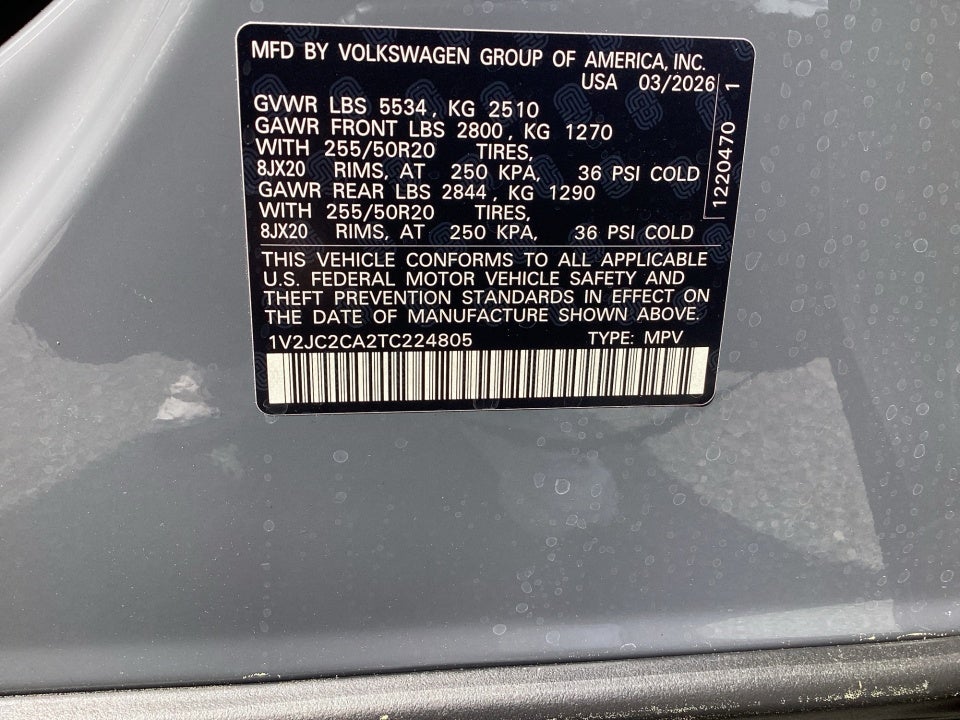 2026 Volkswagen Atlas Cross Sport SE with Technology