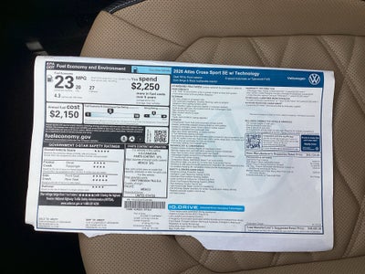 2026 Volkswagen Atlas Cross Sport 2.0T SE w/Technology