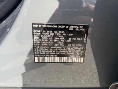 2026 Volkswagen Atlas Cross Sport 2.0T SE w/Technology