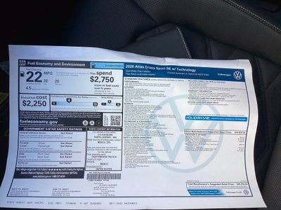 2026 Volkswagen Atlas Cross Sport 2.0T SE w/Technology