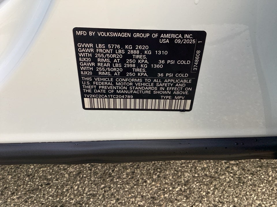 2026 Volkswagen Atlas Cross Sport 2.0T SE w/Technology