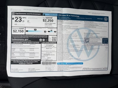 2026 Volkswagen Atlas 2.0T SE w/Technology