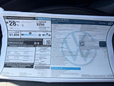 2027 Volkswagen Taos SE Black