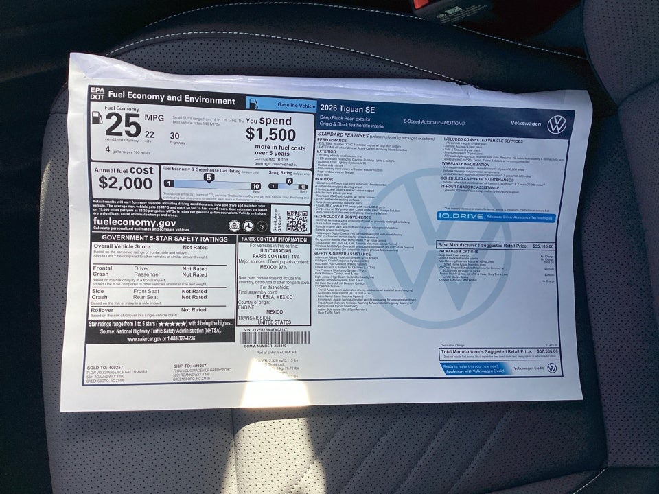 2026 Volkswagen Tiguan SE