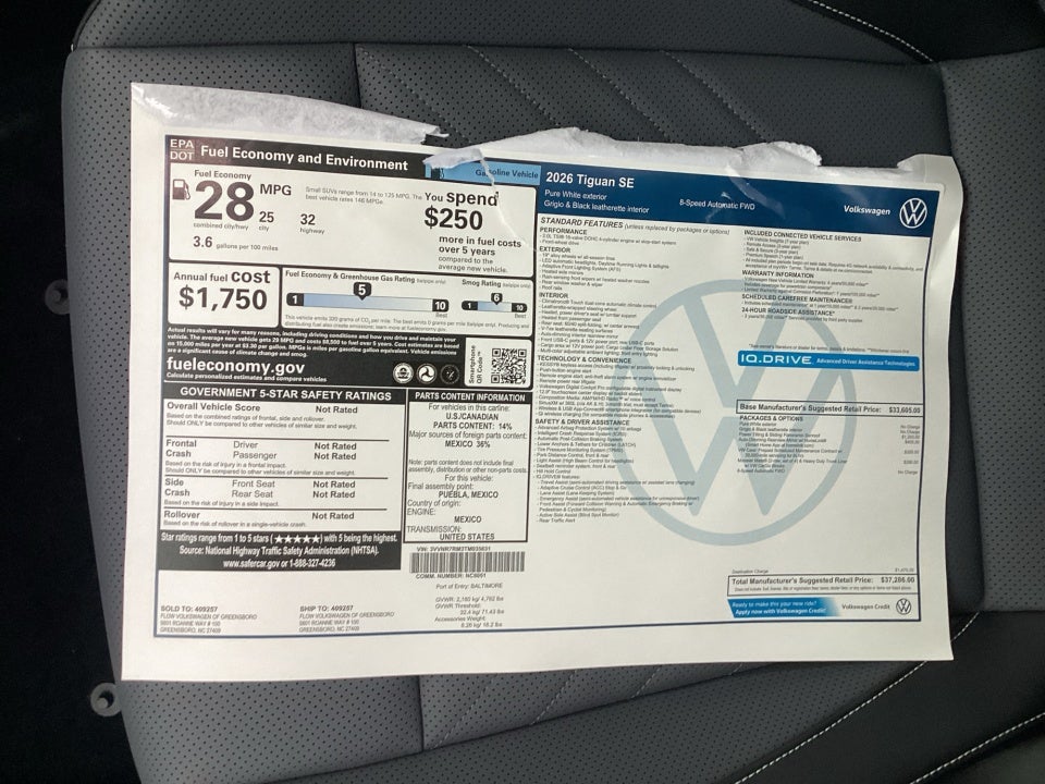 2026 Volkswagen Tiguan SE