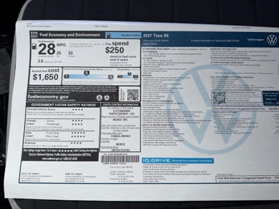 2027 Volkswagen Taos SE
