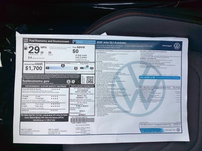 2026 Volkswagen Jetta GLI Autobahn