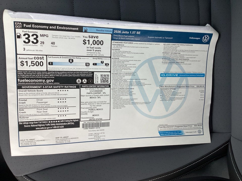 2026 Volkswagen Jetta SE