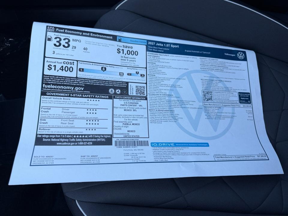 2027 Volkswagen Jetta Sport