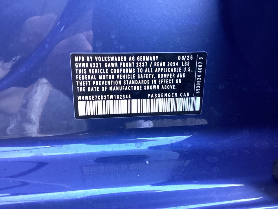 2026 Volkswagen Golf GTI SE