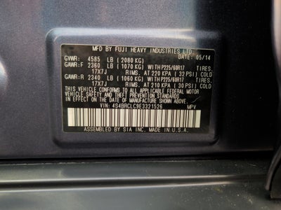 2014 Subaru Outback 2.5i Limited