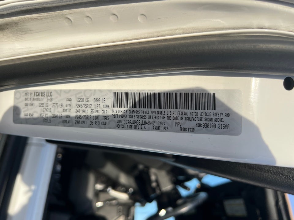 2018 Jeep Wrangler JK Freedom Edition 4x4