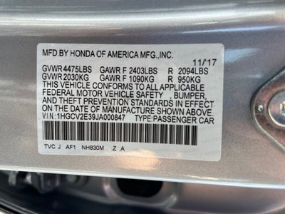 2018 Honda Accord Sport 2.0T