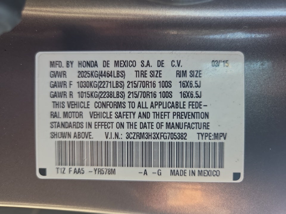 2015 Honda CR-V LX
