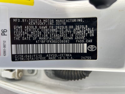 2016 Toyota Camry LE