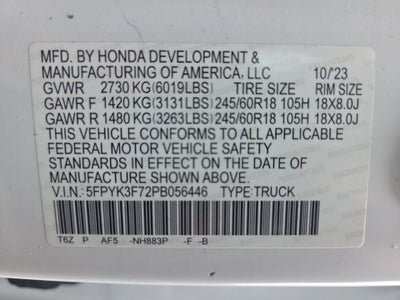 2023 Honda Ridgeline RTL-E